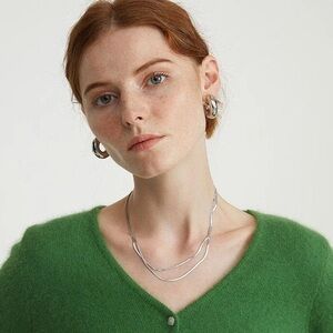 1Pair Anthro NEW 18K Gold Plated Color Gemstone Oval Hoop Earrings Clips